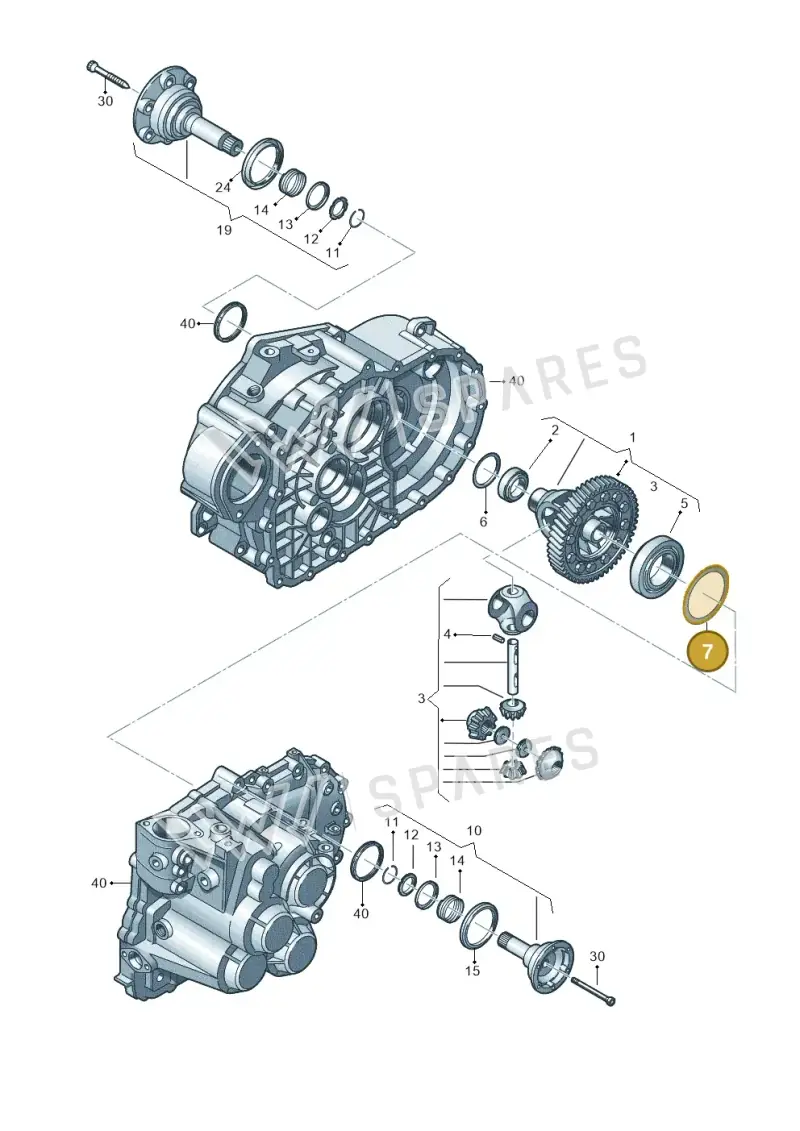 02B409210E — Volkswagen Jetta (2010-2014) diagram 649409300, position 7