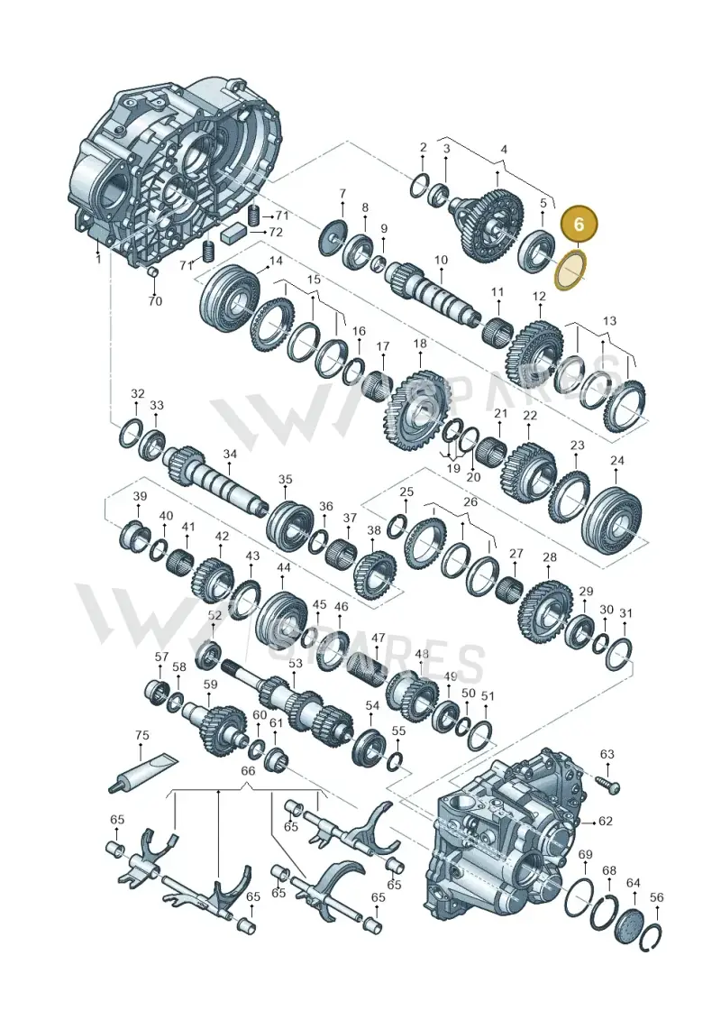 02B498210 — Volkswagen Caddy Maxi Kombi (2020-2024) diagram 813300552, position 6