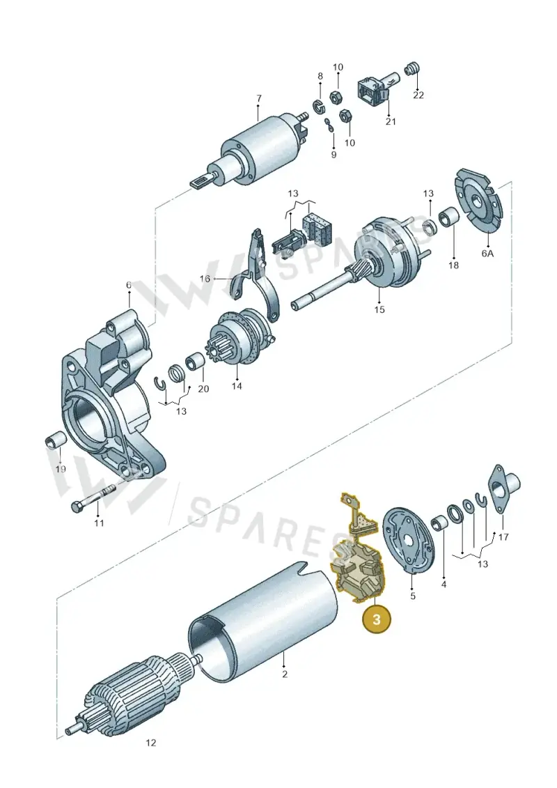 02B911209 — Volkswagen SHARAN/4MOTION (2005-) diagram 084167000, position 3