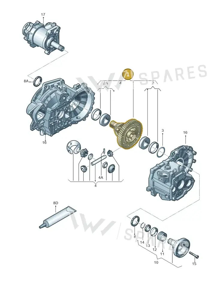 02C409021BA — Volkswagen Passat/4Motion (2005-2007) diagram 420409350, position 1