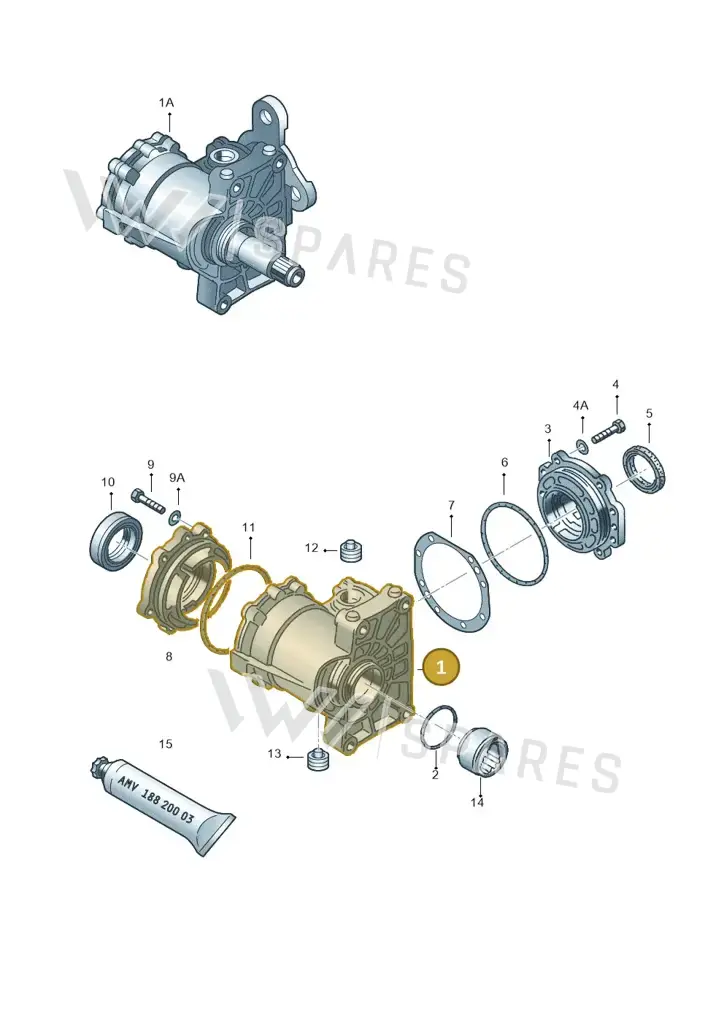 02C409107H — Volkswagen Jetta/Wagon (2002-2006) diagram 194409430, position 1
