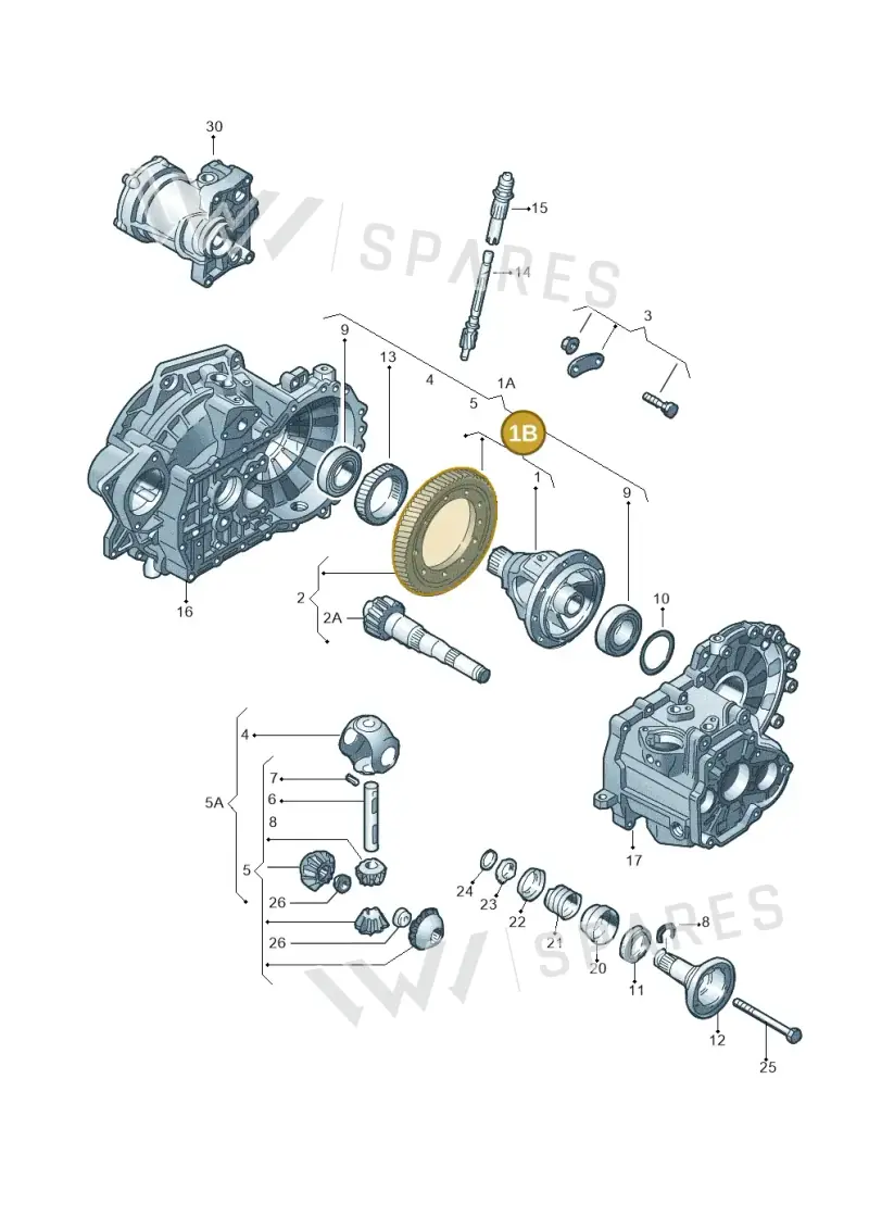 02C409109C — Volkswagen Jetta/Wagon (2002-2006) diagram 143409100, position 1B