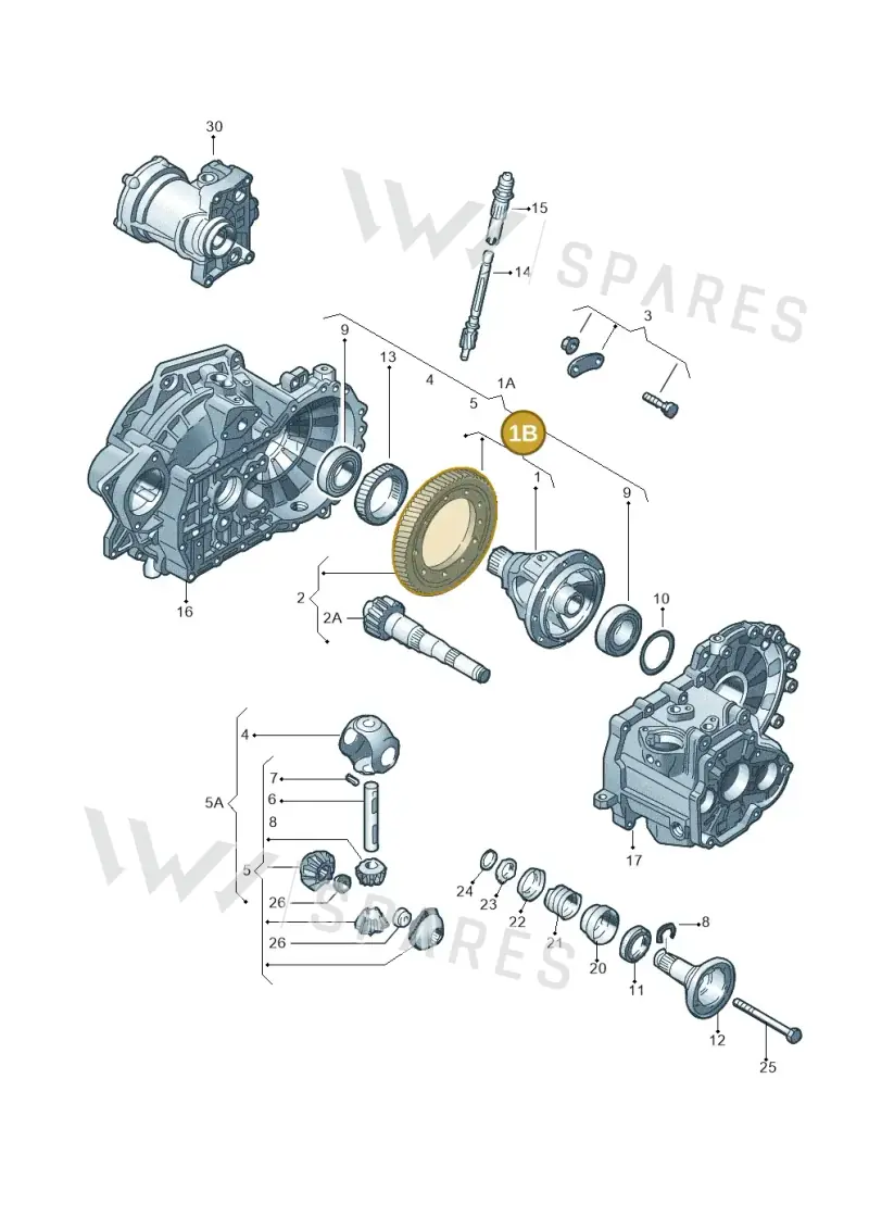 02C409109 — Volkswagen Jetta/Wagon (2002-2006) diagram 143409100, position 1B