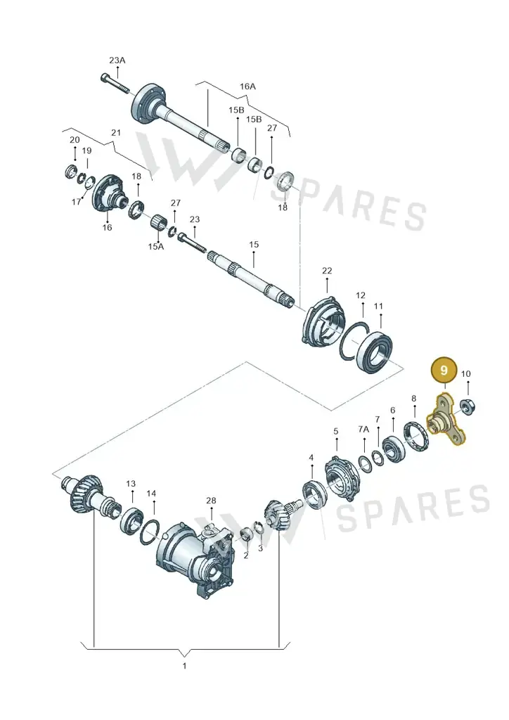 02C409271B — Volkswagen Jetta/Wagon (2002-2006) diagram 194409460, position 9