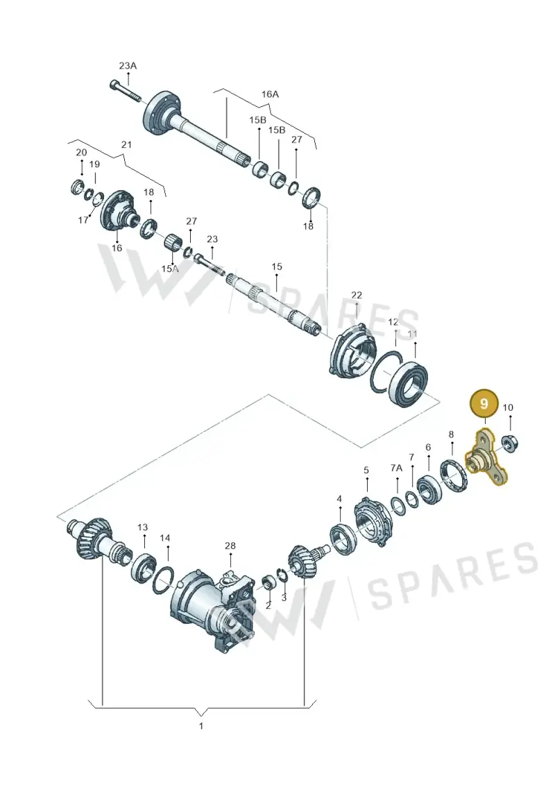 02C409271B — Volkswagen Jetta/Wagon (2002-2006) diagram 194409460, position 9