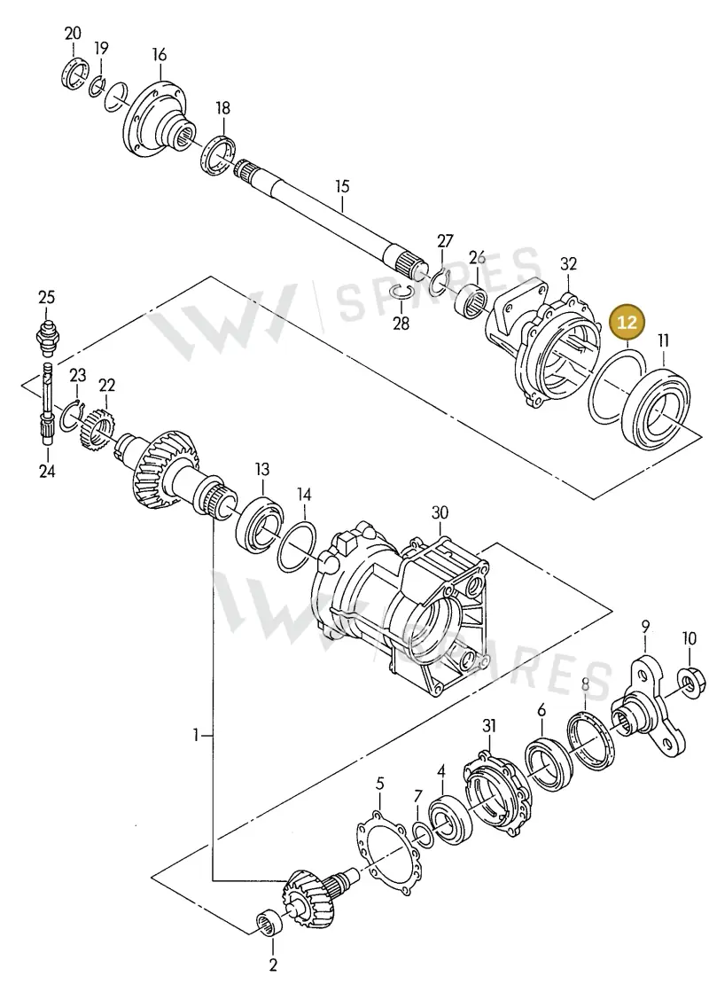 02D409247 — Volkswagen TRANSPORTER SYNCRO (1996-2003) diagram 131409200, position 12