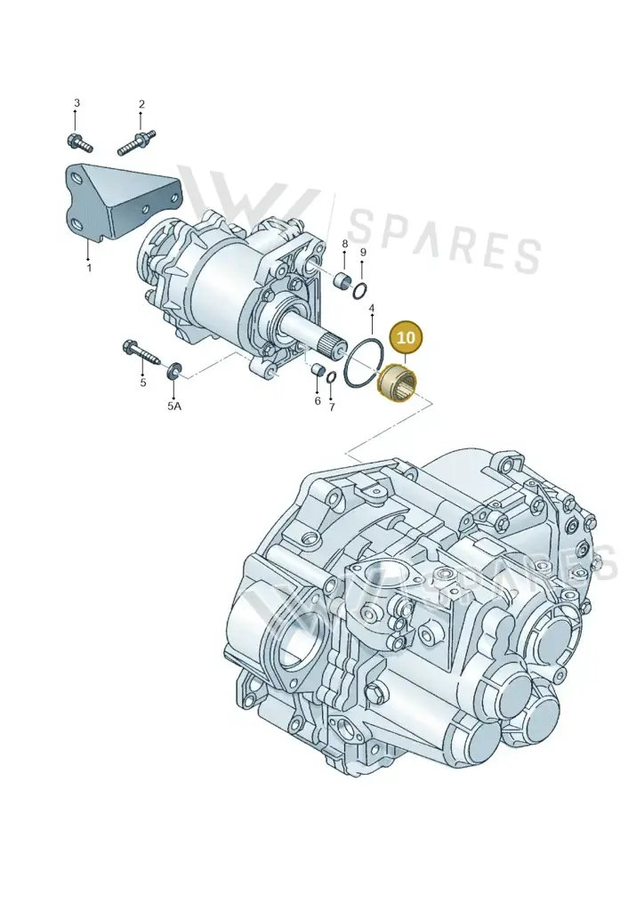 02D409339 — Volkswagen Jetta/Wagon (2002-2006) diagram 194409490, position 10