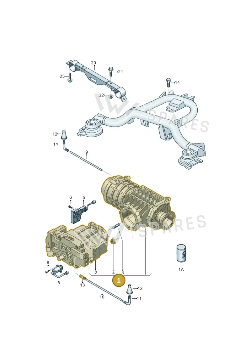 02D525010N — Volkswagen SHARAN/4MOTION (2000-2002) diagram 244525100, position 1