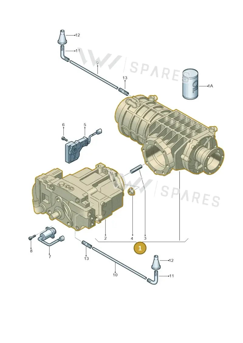 02D525010R — Volkswagen GOLF/VAR./4MOT. A4     02 (2001-2002) diagram 194525100, position 1