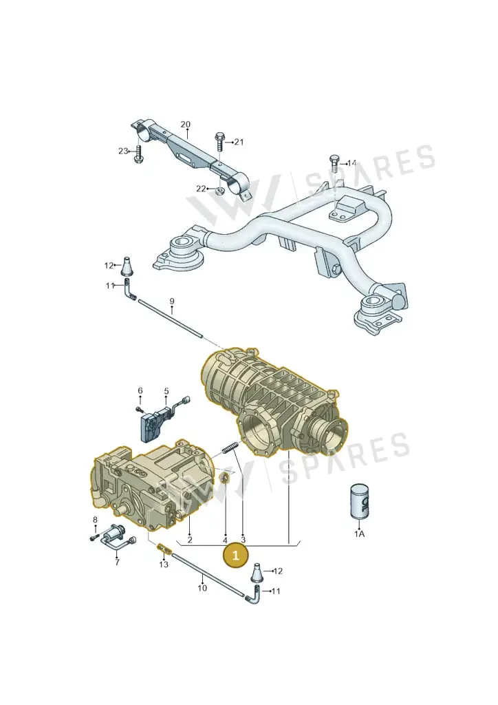 02D525010T — Volkswagen SHARAN/4MOTION (2000-2002) diagram 244525100, position 1