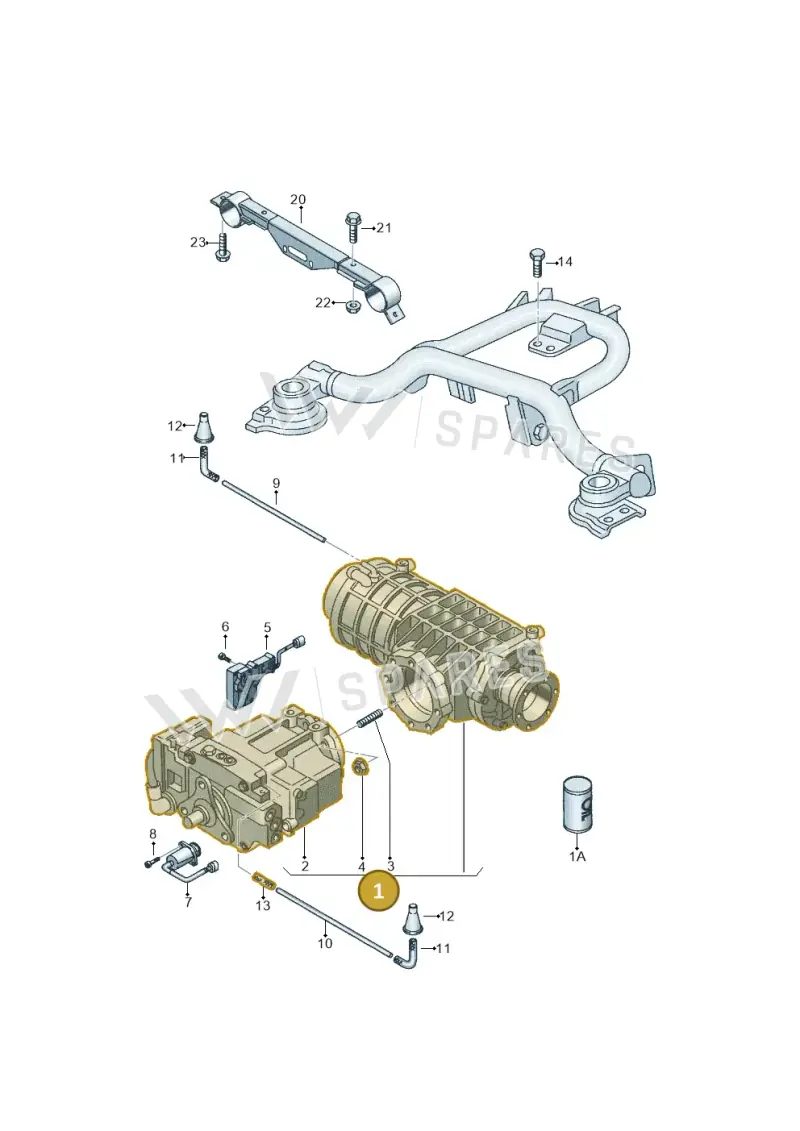 02D525010T — Volkswagen SHARAN/4MOTION (2000-2002) diagram 244525100, position 1