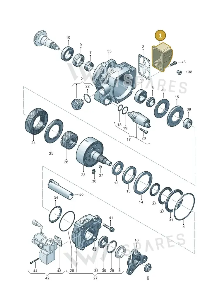 02D525083A — Volkswagen Sharan (2008-2010) diagram 194525150, position 1