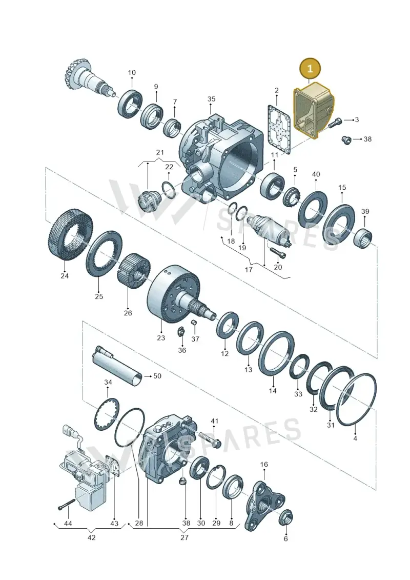 02D525083A — Volkswagen Sharan (2008-2010) diagram 194525150, position 1