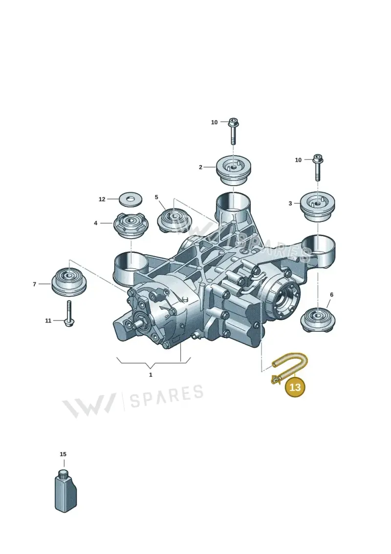 02D525095H — Volkswagen Golf 2.0 BlueMotion (2019-2024) diagram 5h0525000, position 13