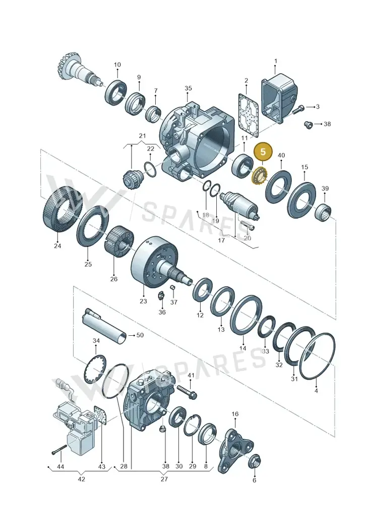 02D525133A — Volkswagen Sharan (2008-2010) diagram 194525150, position 5