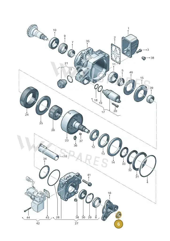 02D525134 — Volkswagen GOLF/VAR./4MOT. A4 02 (2001-2002) diagram 194525150, position 6