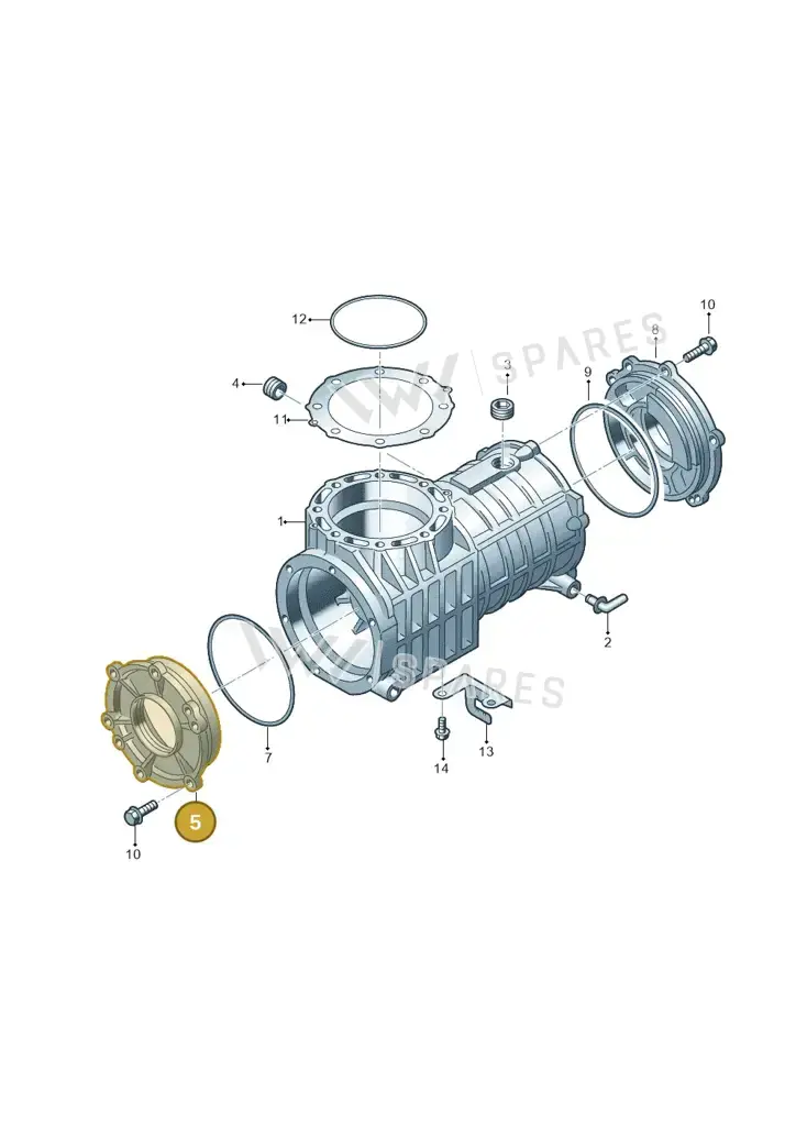 02D525229C — Volkswagen Sharan (2008-2010) diagram 194525110, position 5