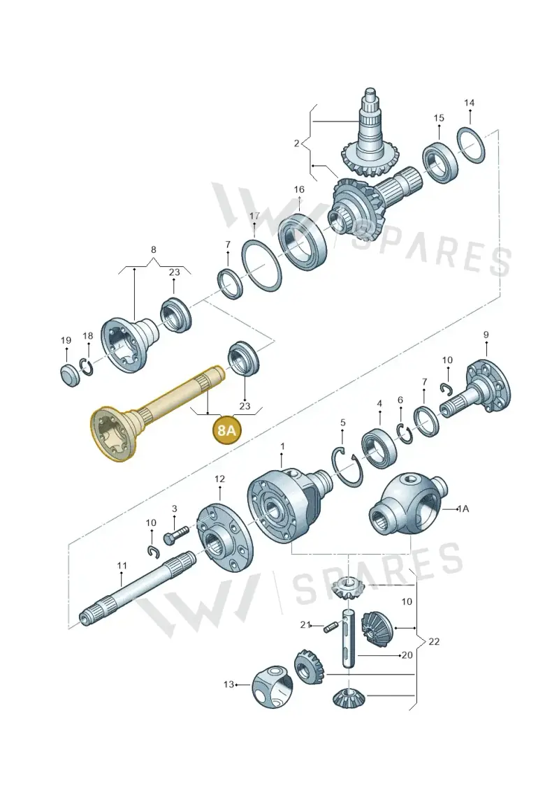 02D525351F — Volkswagen New Beetle (1998-2001) diagram 194525120, position 8A