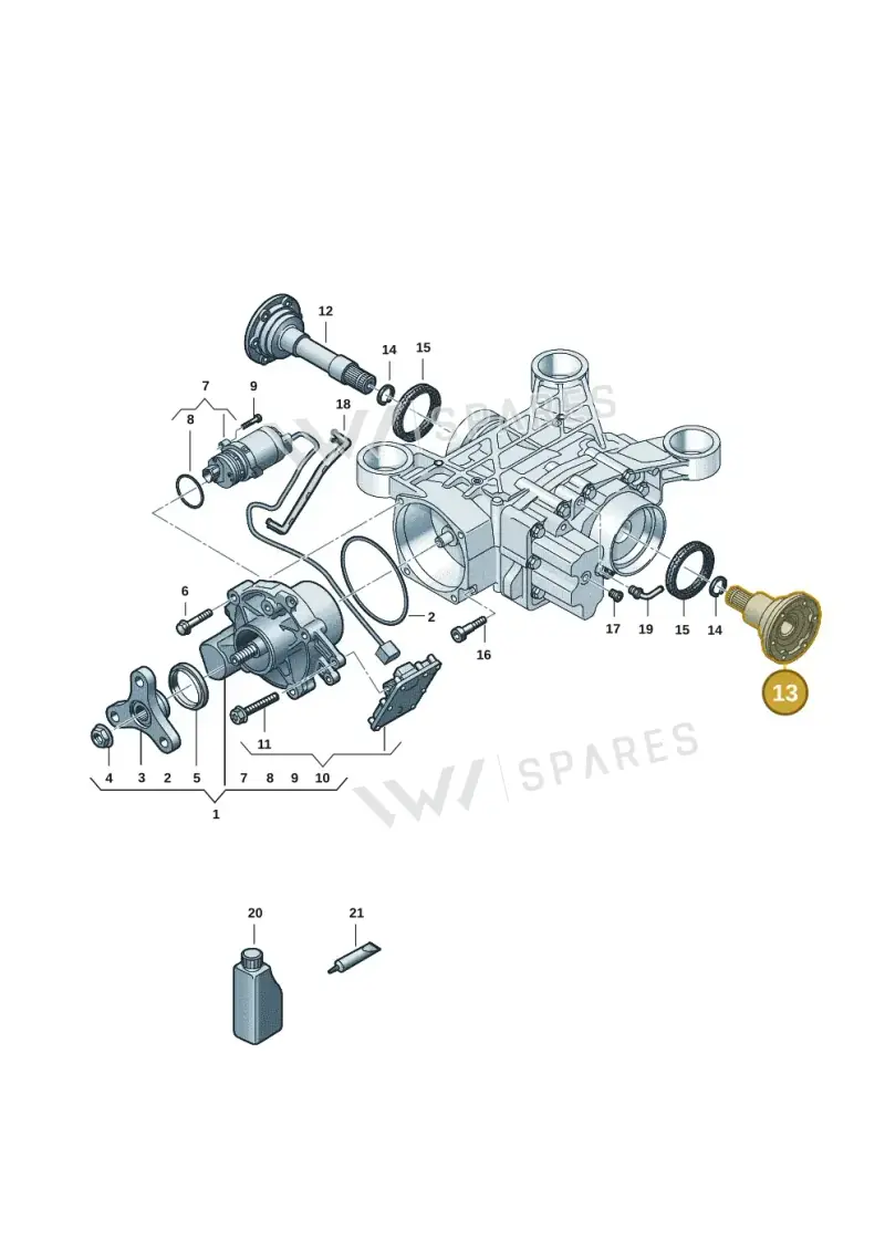 02D525355E — Volkswagen Taos 1.4 (2021-2023) diagram 3h0525100, position 13
