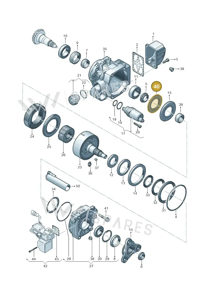 02D525781 — Volkswagen Sharan (2008-2010) diagram 194525150, position 40