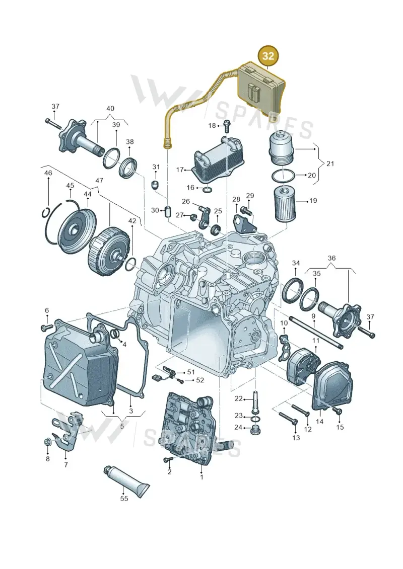 02E301472A — Volkswagen New Passat (2015-2022) diagram 863321680, position 32