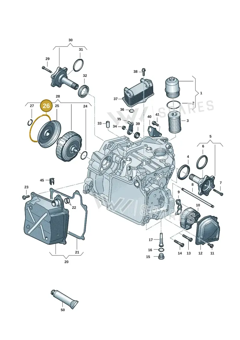 02E301859A — Volkswagen T-Roc BlueMotion (2017-2024) diagram 827355055, position 26
