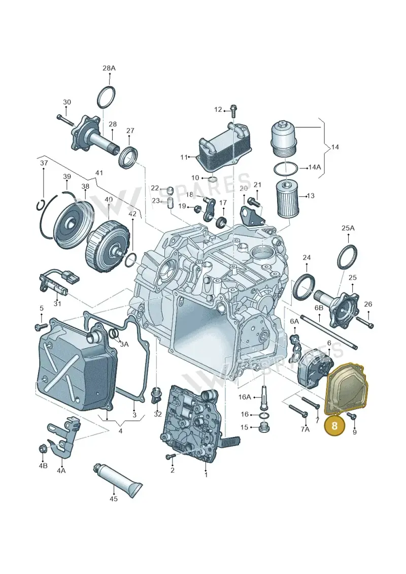 02E315141A — Volkswagen Golf 2.0 (2008-2011) diagram 405321620, position 8
