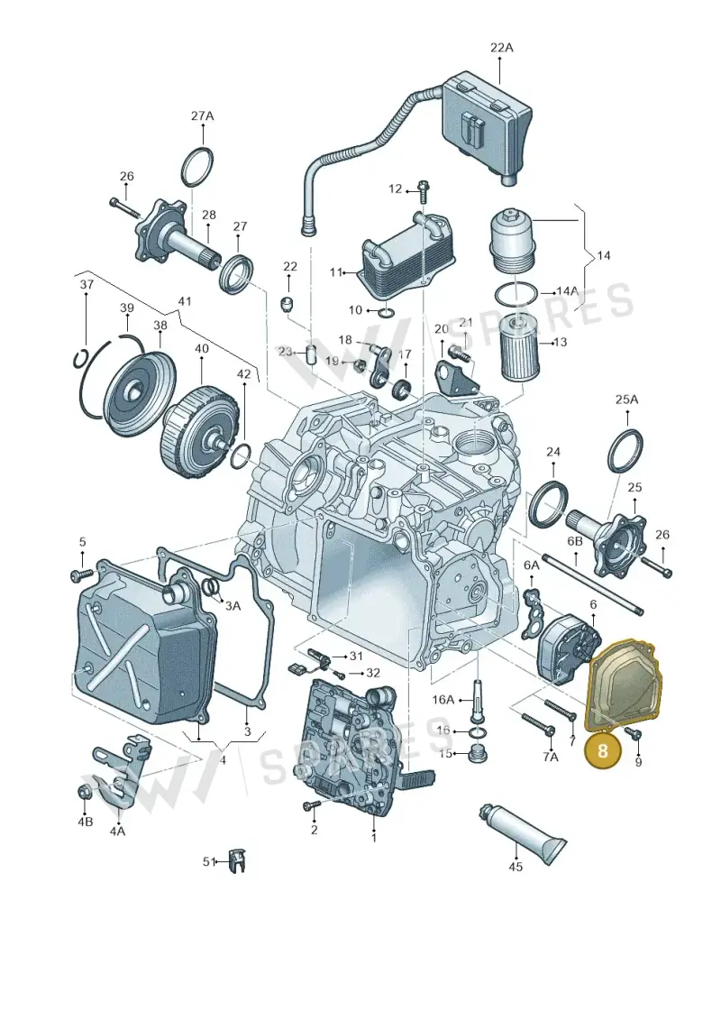 02E315141A — Volkswagen Tiguan 4Motion (2011-2018) diagram 712321620, position 8