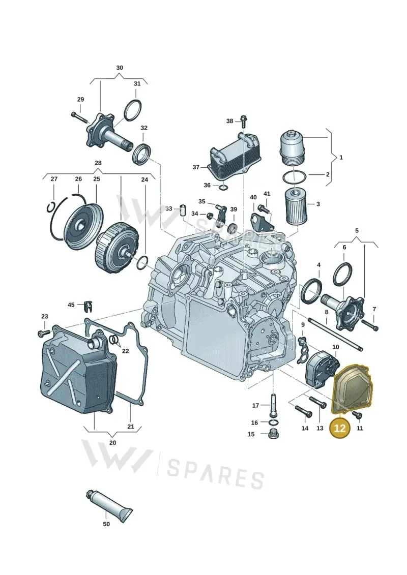 02E315141C — Volkswagen T-Roc BlueMotion (2017-2024) diagram 827355055, position 12