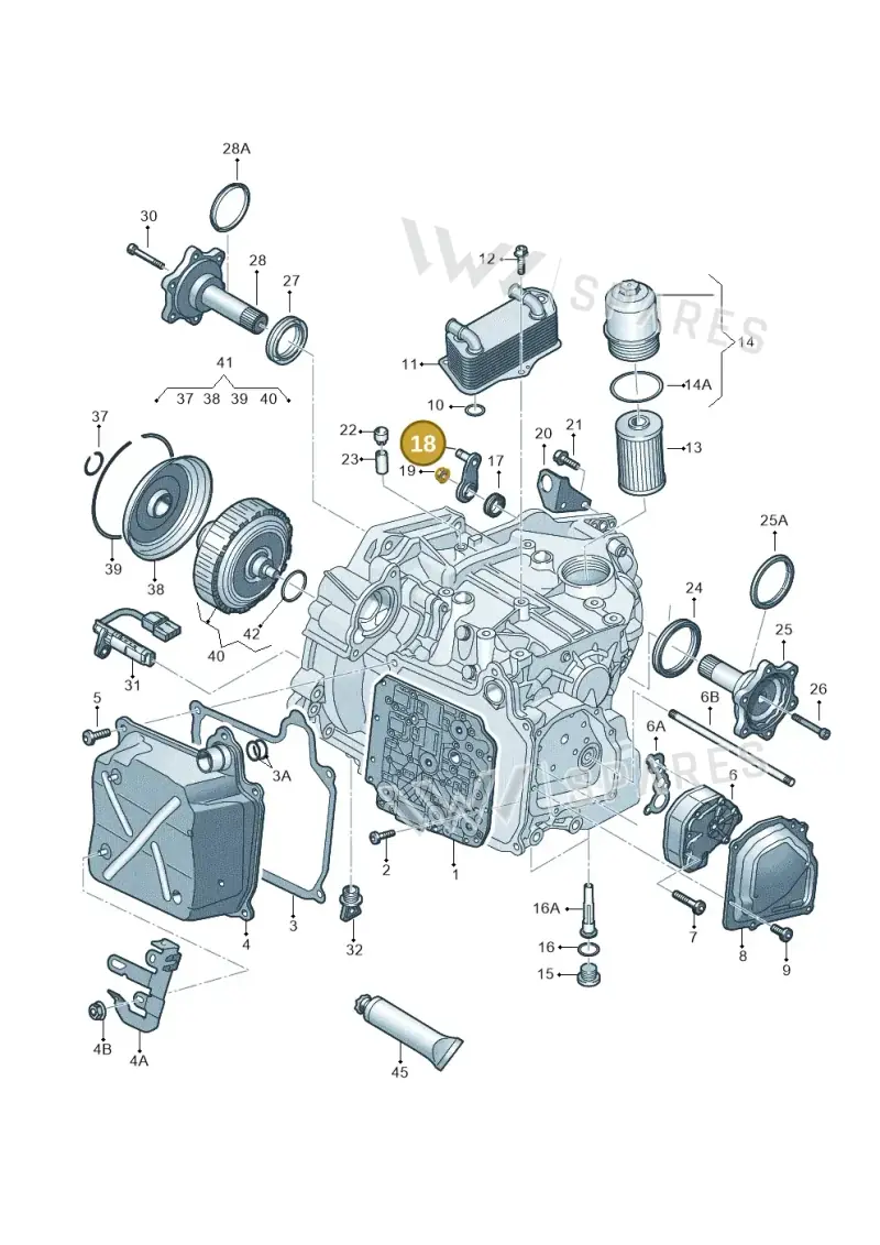 02E321171B — Volkswagen GOLF (2003-2005) diagram 405321610, position 18