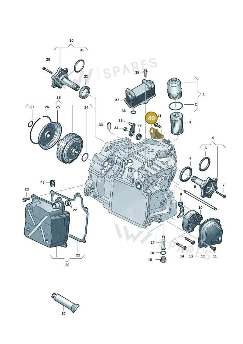 02E321397D — Volkswagen T-Roc BlueMotion (2017-2024) diagram 827355055, position 40