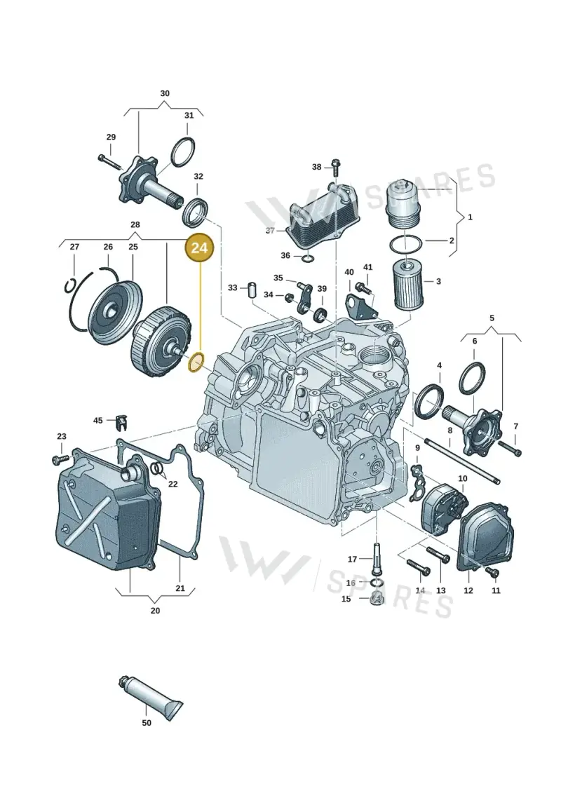 02E323557B — Volkswagen T-Roc BlueMotion (2017-2024) diagram 827355055, position 24