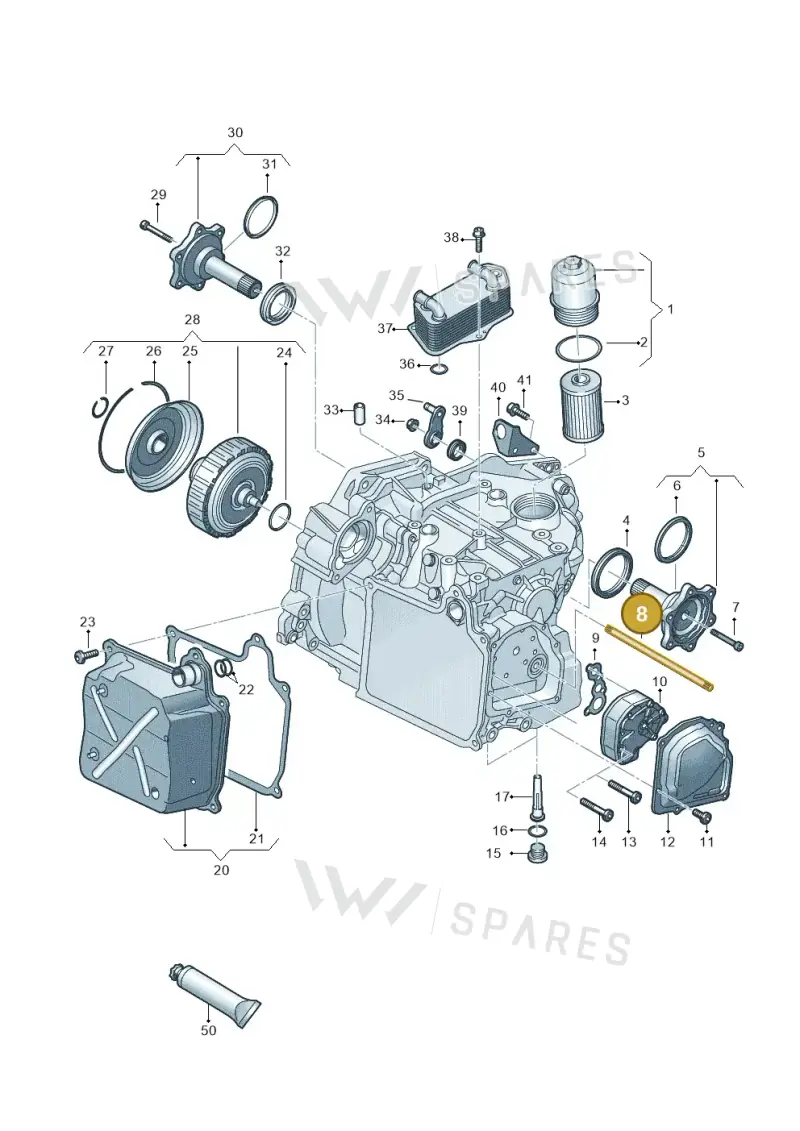 02E323561C — Volkswagen Tiguan 2.0 4Motion (2017-2024) diagram 827355050, position 8