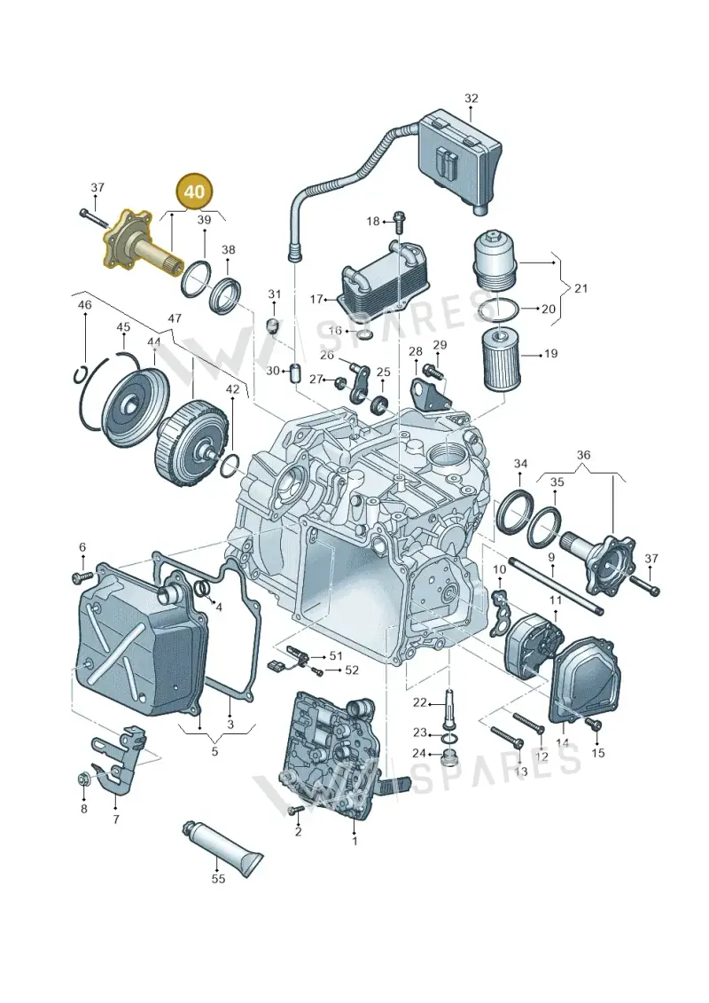 02E409344A — Volkswagen Sharan BlueMotion (2015-2022) diagram 863321680, position 40