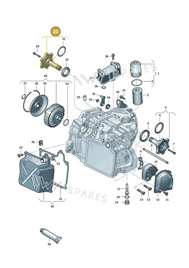 02E409344A — Volkswagen T-Roc BlueMotion (2017-2024) diagram 827355055, position 30
