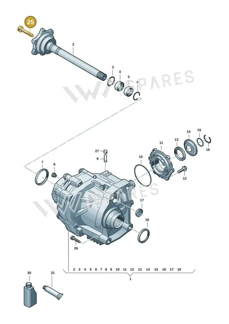 02E409359 — Volkswagen Tiguan 2.0 (2023-) diagram 57x409590, position 25