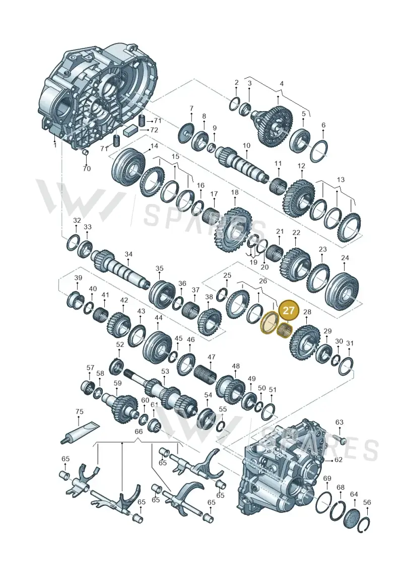 02F311115 — Volkswagen Caddy Maxi Kombi (2020-2024) diagram 813300552, position 27