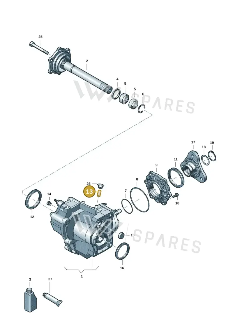 02H409275A — Volkswagen Golf 2.0 BlueMotion (2019-2024) diagram 409053031, position 13