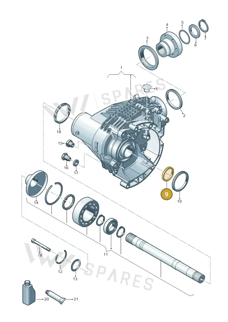 02H409529B — Volkswagen Transport. multivan (2019-2024) diagram 861409000, position 9