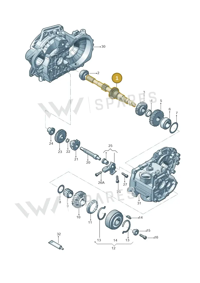 02J311103F — Volkswagen New Lavida (2015-2022) diagram 876311390, position 1