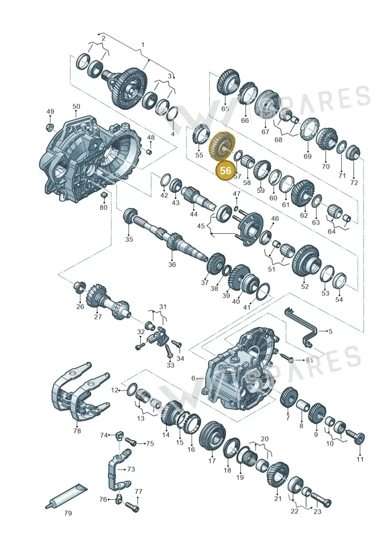 02J311239M — Volkswagen Arteon (2017-2023) diagram 828303520, position 56