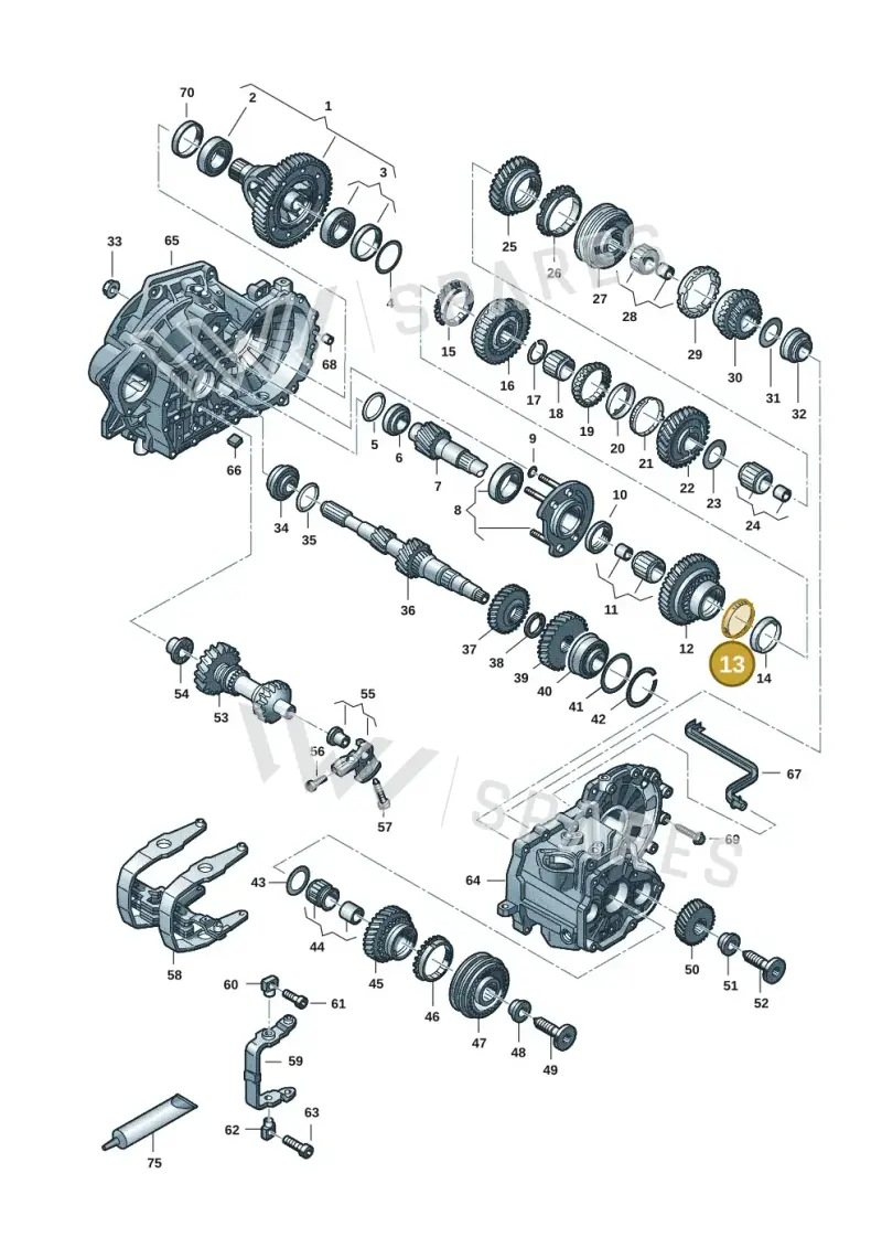 02J311277A — Volkswagen Transport. multivan (2019-2024) diagram 7ep300806, position 13
