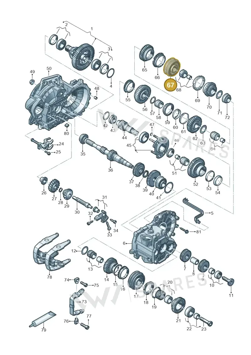 02J311301K — Volkswagen Passat saloon (2014-2024) diagram 827320030, position 67