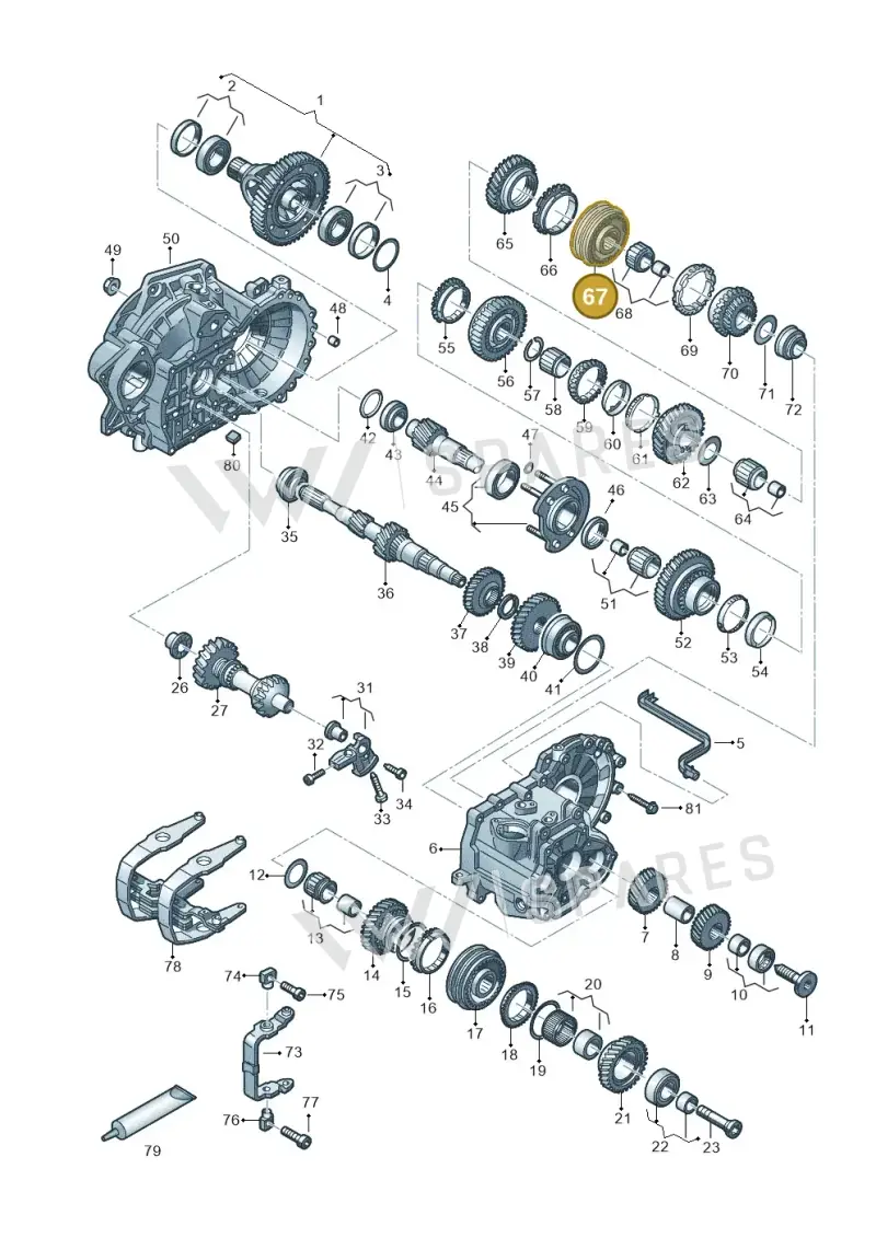 02J311301N — Volkswagen Arteon (2017-2023) diagram 828303520, position 67