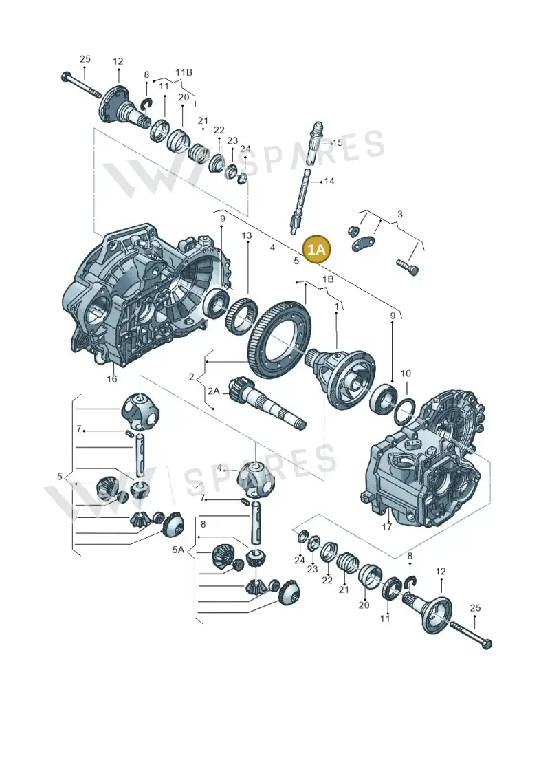 02J409021AT — Volkswagen New Beetle             06> (2005-) diagram 148409250, position 1A