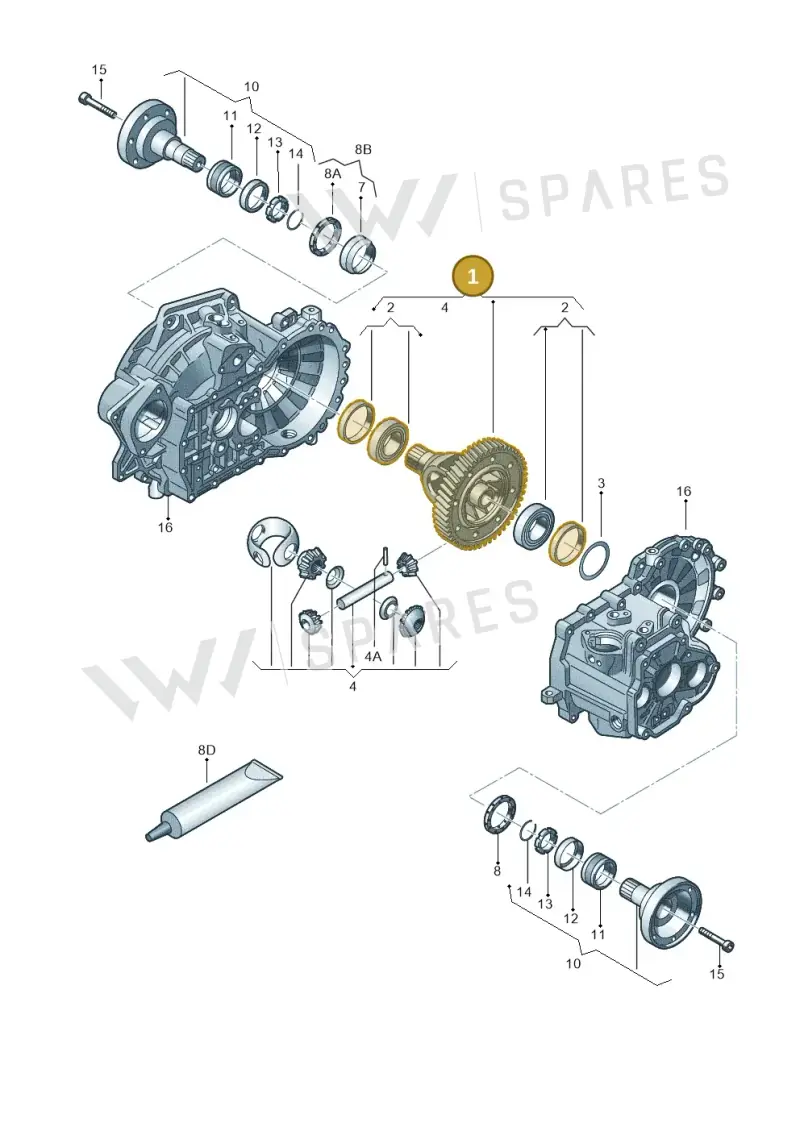 02J409021AT — Volkswagen Passat estate (2008-2011) diagram 409409270, position 1