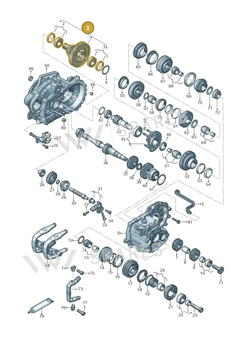 02J409021BF — Volkswagen Golf Sportsvan 1.6 (2014-2020) diagram 827320030, position 1