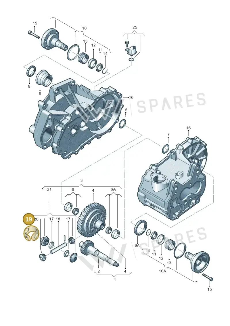 02J409170 — Volkswagen New Beetle             06> (2005-) diagram 225409170, position 19