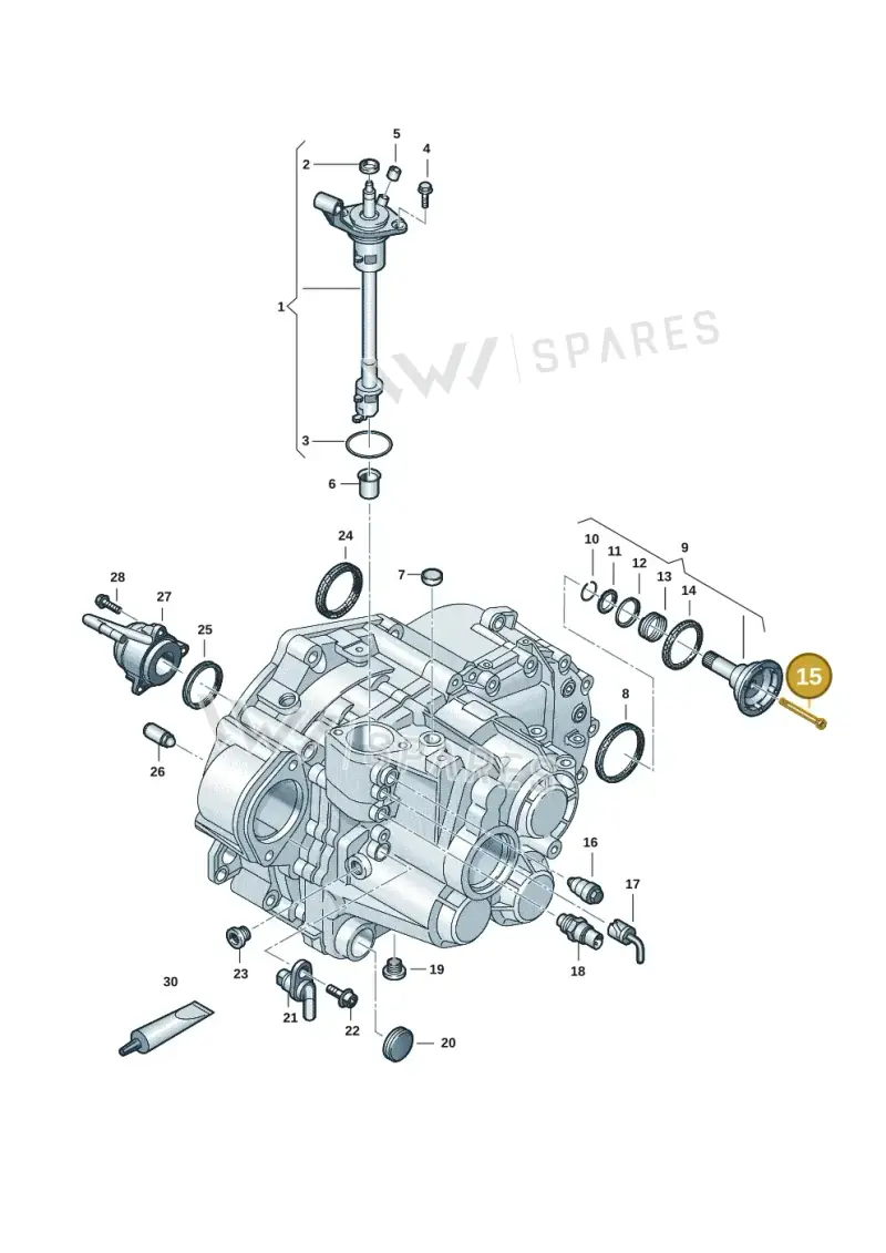 02J409359 — Volkswagen Caddy Maxi Kombi (2020-2024) diagram 2ka300570, position 15