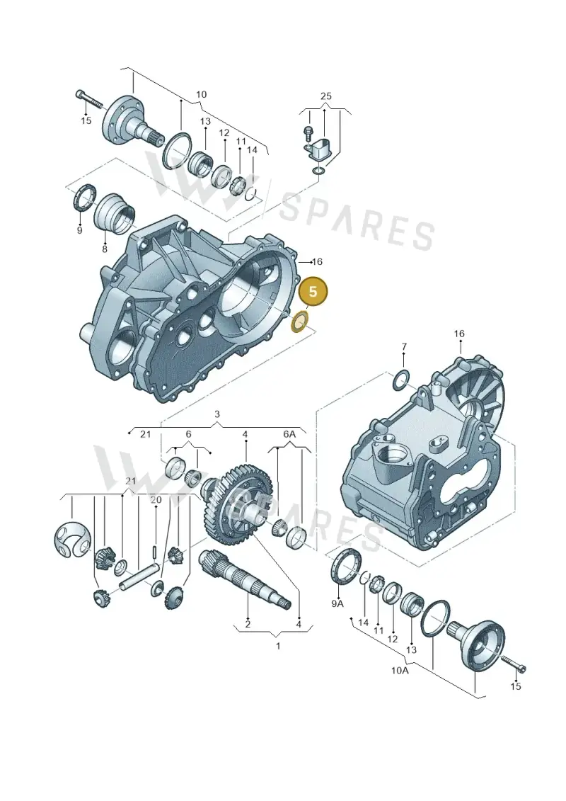02K409210C — Volkswagen Polo (2011-2014) diagram 441409220, position 5